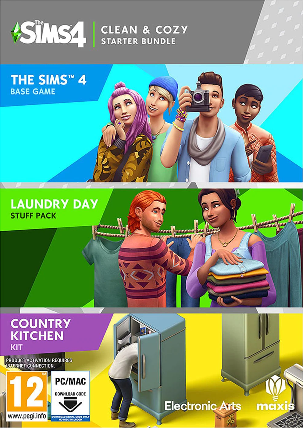 Sims 4 Cleanfiles סימס 4 באנדל נקי ונוח - משחק + 2 הרחבות | The Sims 4 Clean & Cozy Bund