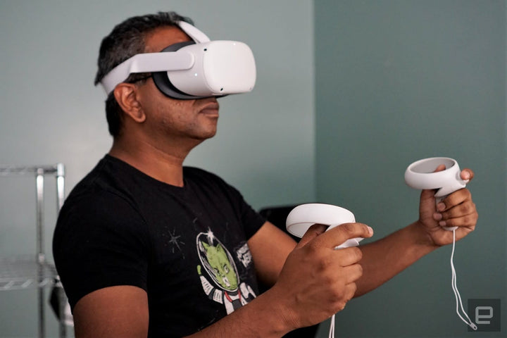 משקפי מציאות מדומה - Oculus Quest 2 - חבילה משודרגת - EXON