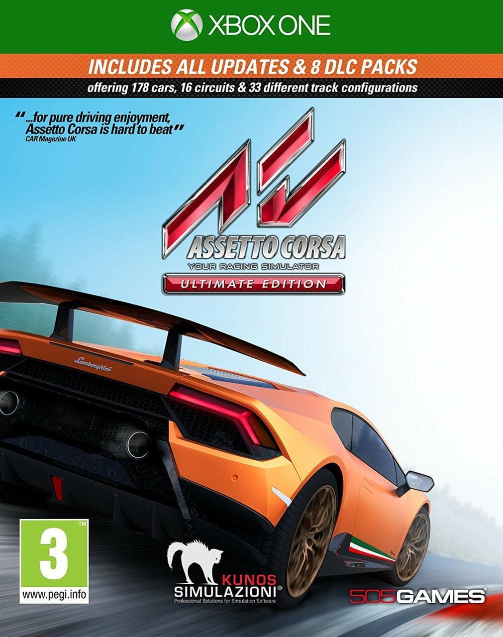 Assetto Corsa (Ultimate Edition) - Xbox One | Series X/S - EXON - גיימינג ותוכנות - משחקים ותוכנות למחשב ולאקס בוקס!