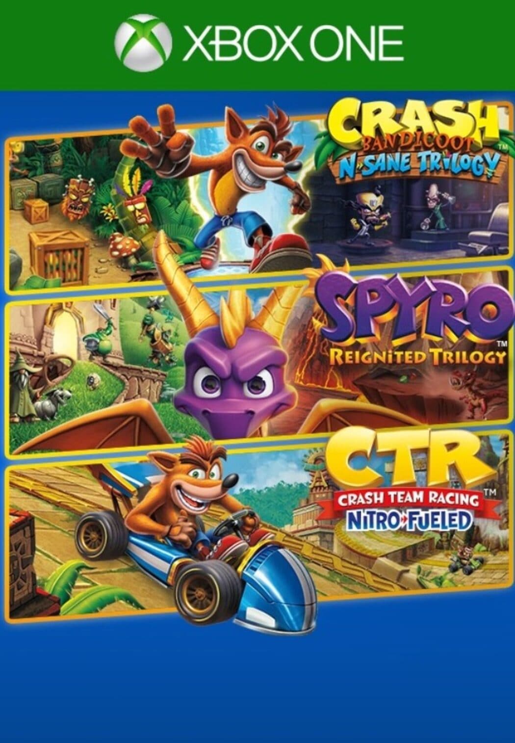 Crash™ + Spyro™ Triple Play Bundle - Xbox - EXON - גיימינג ותוכנות - משחקים ותוכנות למחשב ולאקס בוקס!