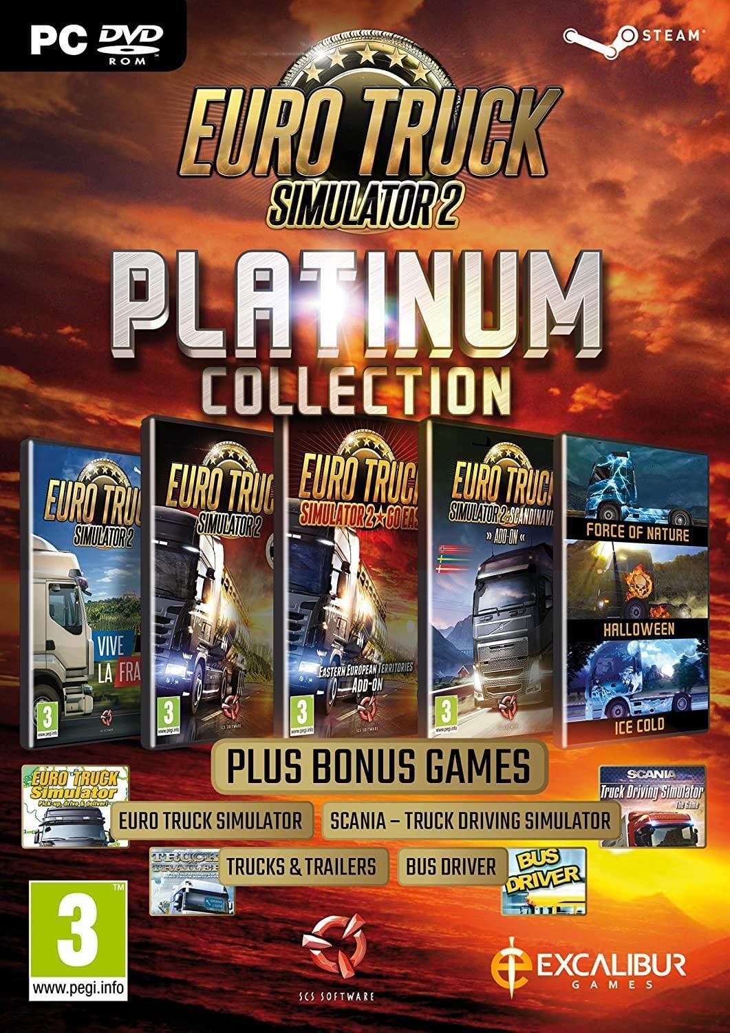 Euro Truck Simulator 2 - Platinum Edition - למחשב - EXON - גיימינג ותוכנות - משחקים ותוכנות למחשב ולאקס בוקס!