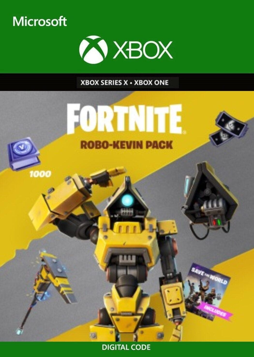 Fortnite: Robo-Kevin Pack - Xbox - EXON - גיימינג ותוכנות - משחקים ותוכנות למחשב ולאקס בוקס!