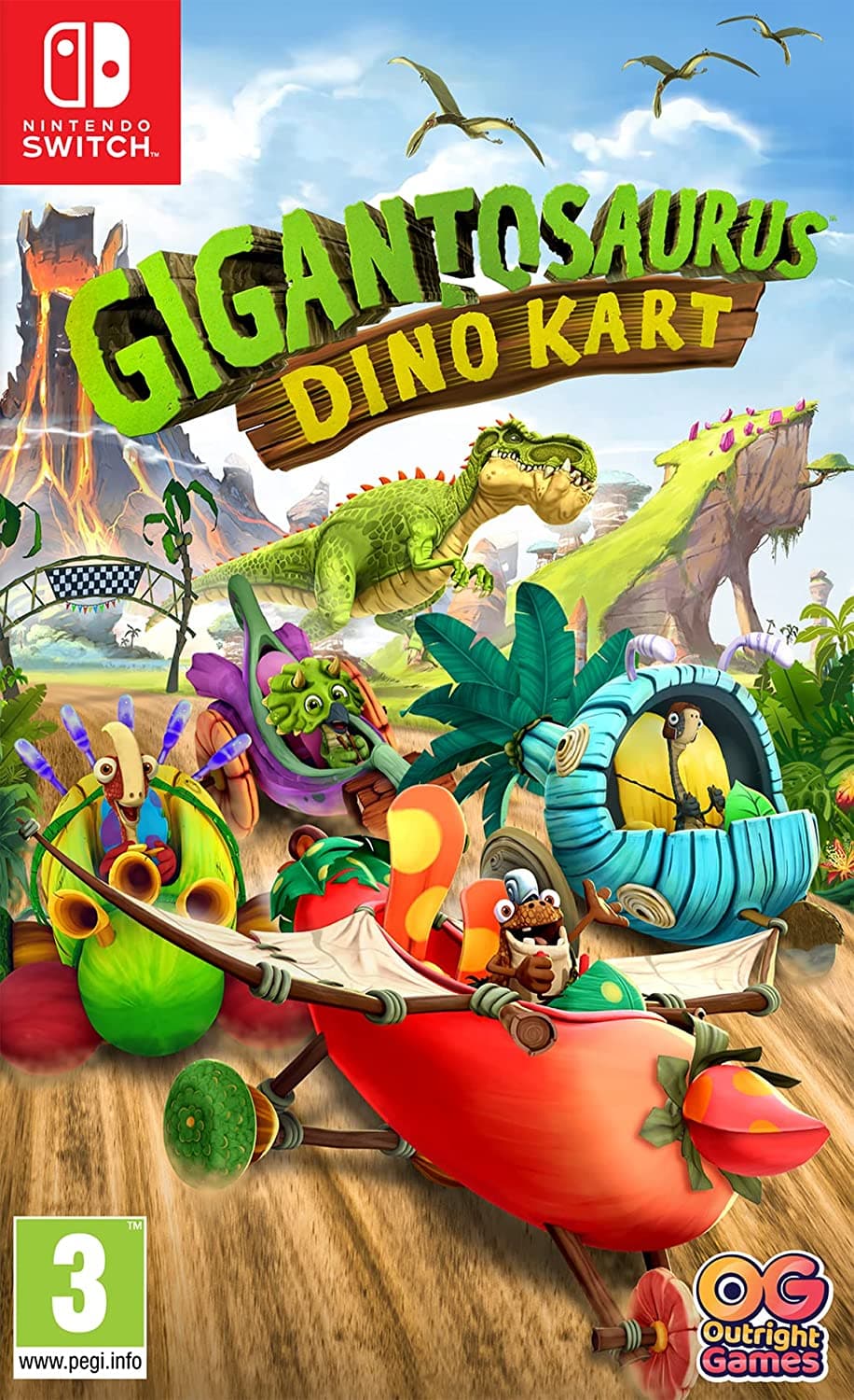 Gigantosaurus: Dino Kart (Standard Edition) - Nintendo Switch - EXON - גיימינג ותוכנות - משחקים ותוכנות למחשב ולאקס בוקס!