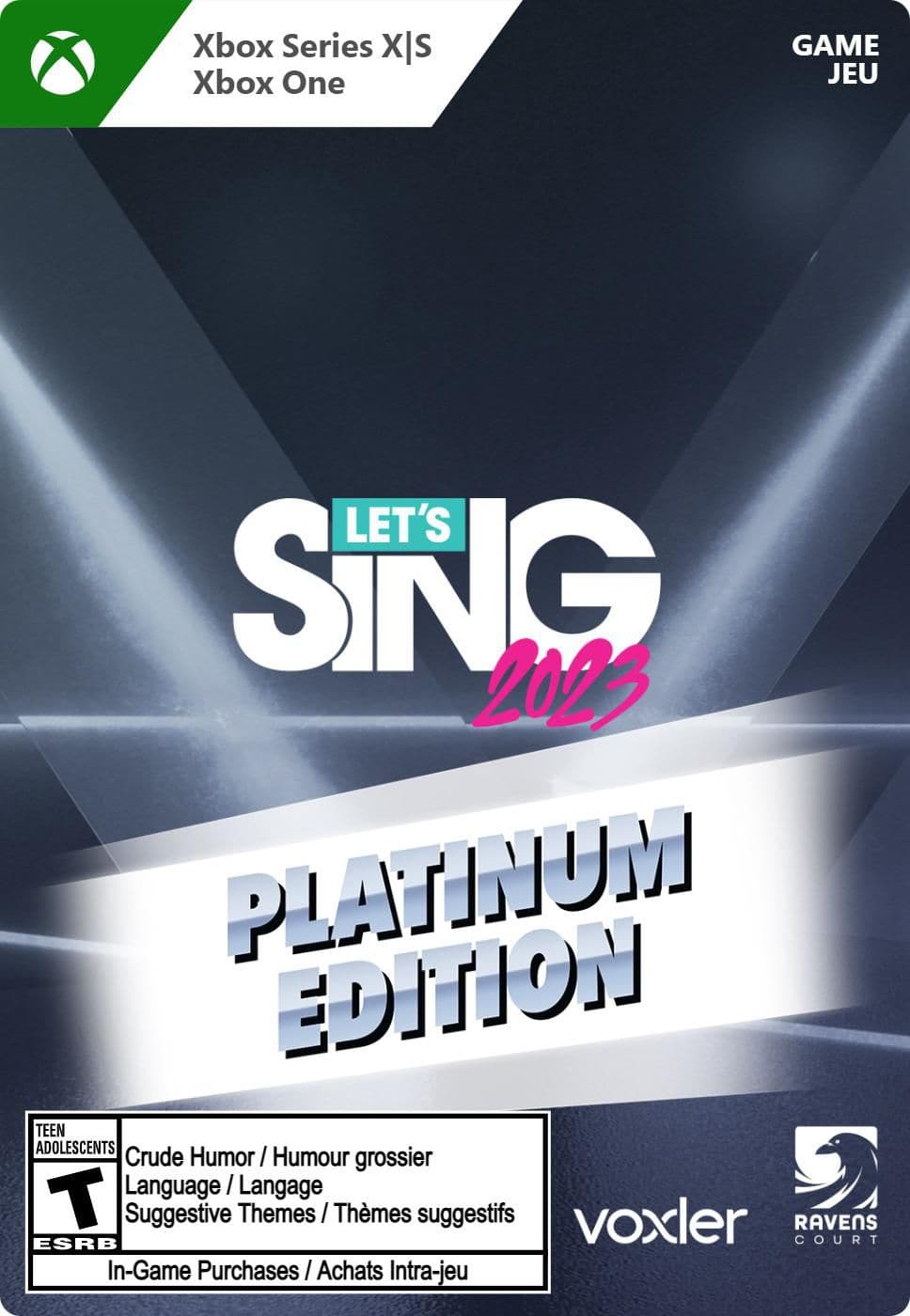 Let's Sing 2023 (Platinum Edition) - Xbox - EXON - גיימינג ותוכנות - משחקים ותוכנות למחשב ולאקס בוקס!