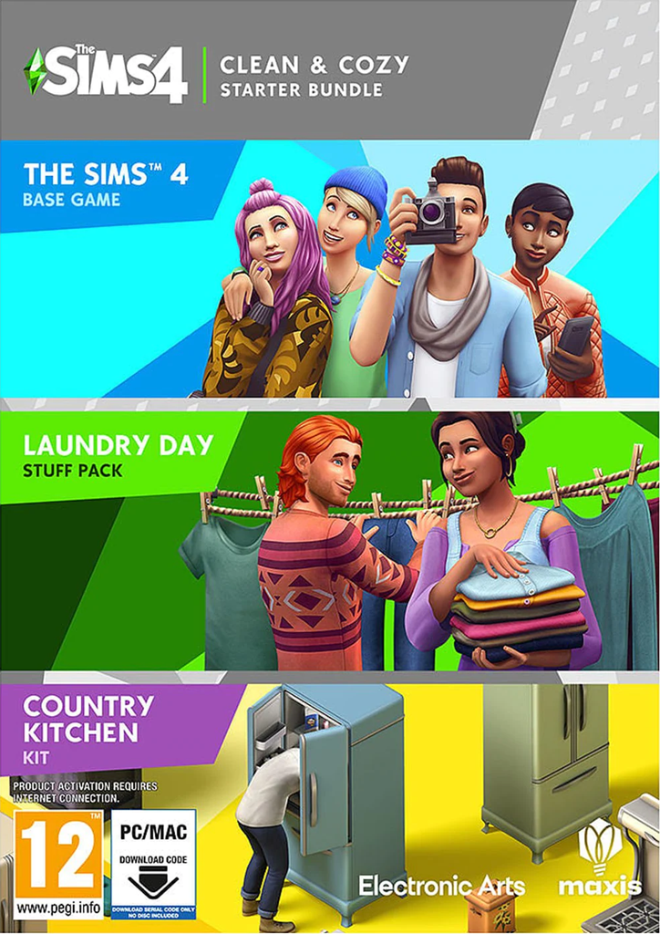סימס 4 באנדל נקי ונוח - משחק + 2 הרחבות | The Sims 4 Clean & Cozy Bundle